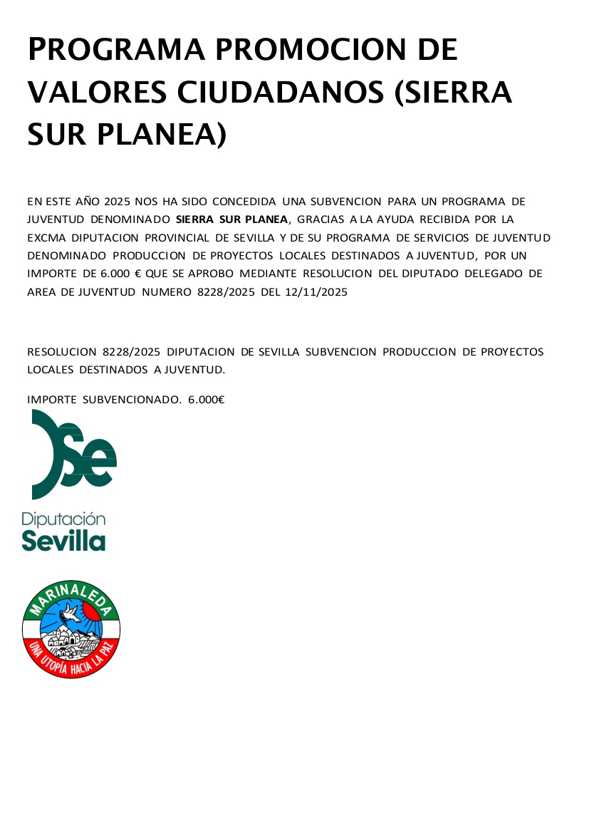 anuncio subvencion sierra sur planea 2025
