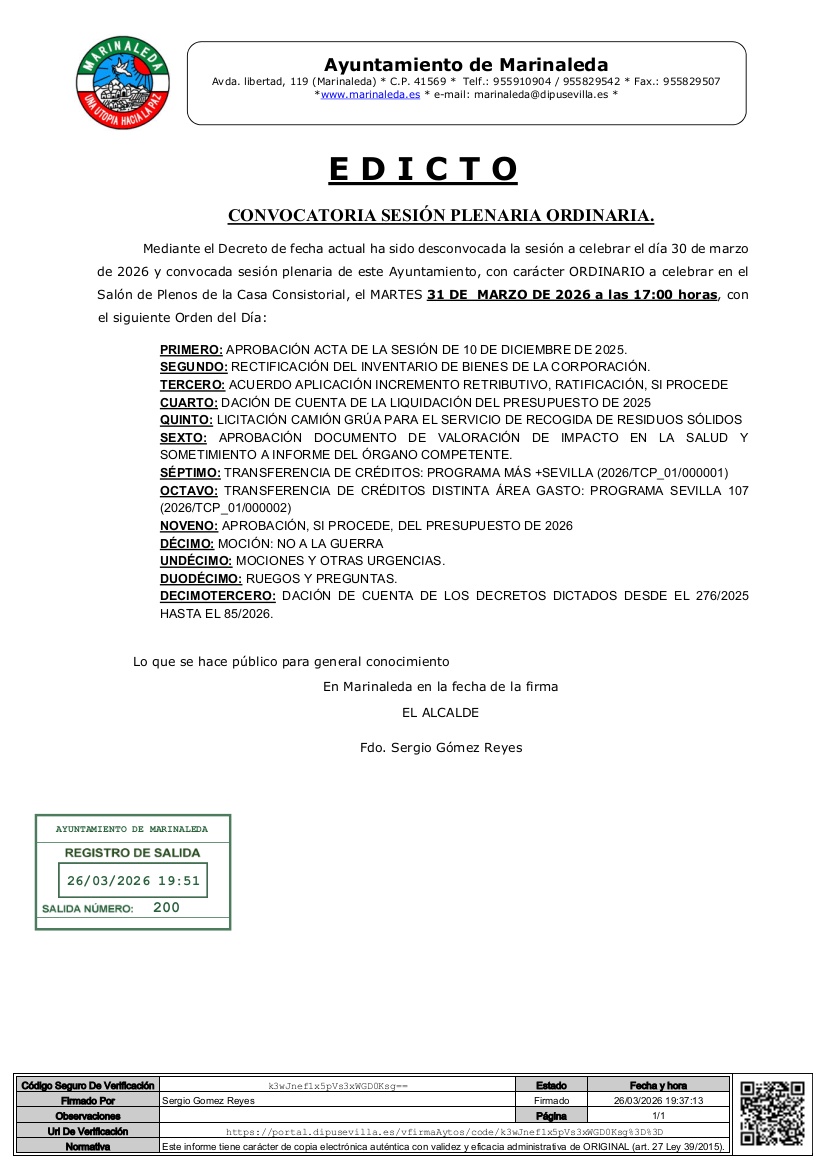 EDICT26 CONVOCATORIA PLENO ORDINARIO 1º TTREREPORT (1)