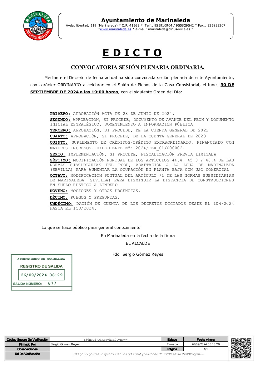 EDICTO 30-09-2024 CONVOCATORIA PLENO ORDINARIO (1)
